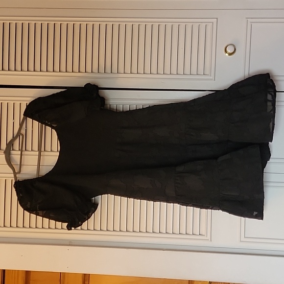 Floral Puff Sleeve Mini Dress - Picture 1 of 9